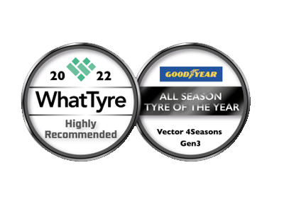 WhatTyre All Season Tyre of the Year 2022 - Highly Recommended awarded to Goodyear Vector 4Seasons Gen-3