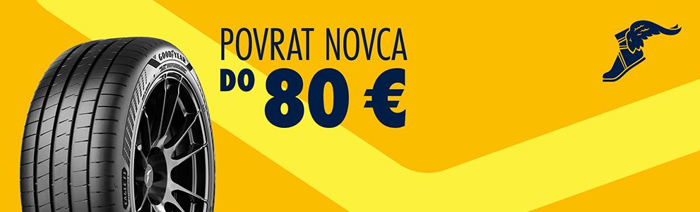 Povrat novca do 80 EUR pri kupnji kompleta ljetnih ili cjelogodišnjih guma