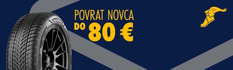 Povrat novca do 80 EUR pri kupnji kompleta zimskih ili cjelogodišnjih guma