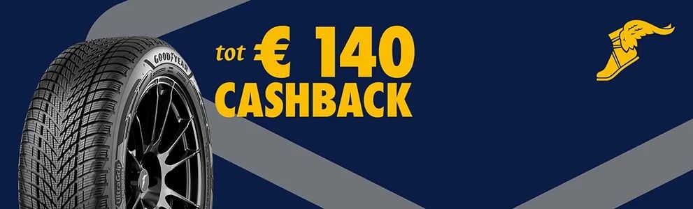 GOODYEAR WINTERD€AL: TOT € 140 RETOUR BIJ AANKOOP VAN GOODYEAR BANDEN, WINTER OF ALL-SEASON naar keuze