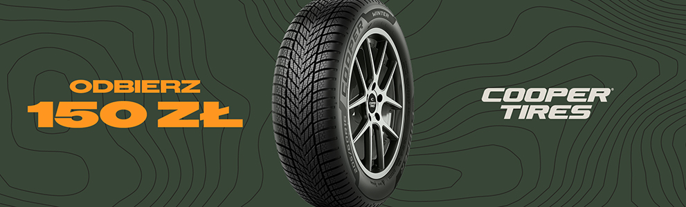 Odbierz do 150 PLN za zakup opon Cooper