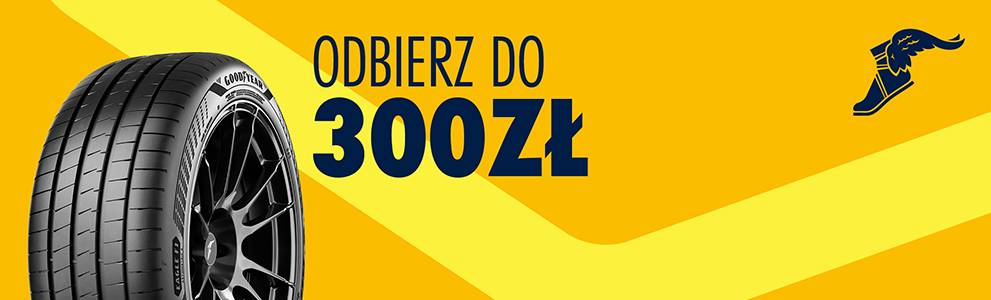 Odbierz do 300 PLN za zakup opon Goodyear