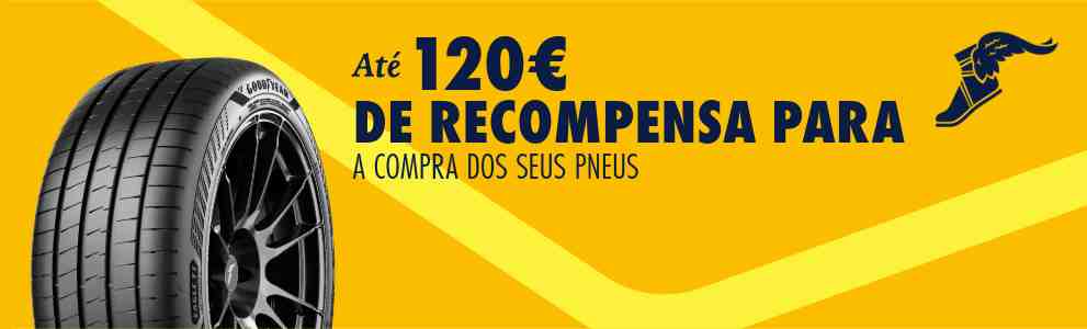 Até 120€ de recompensa para a compra dos seus pneus
