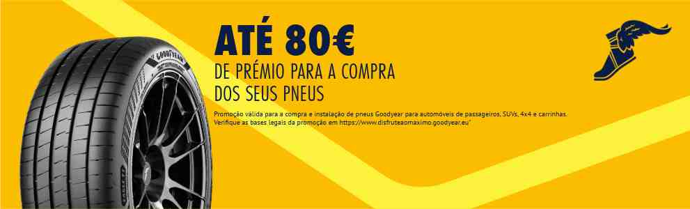 Até 80€ de prémio para a compra dos seus pneus