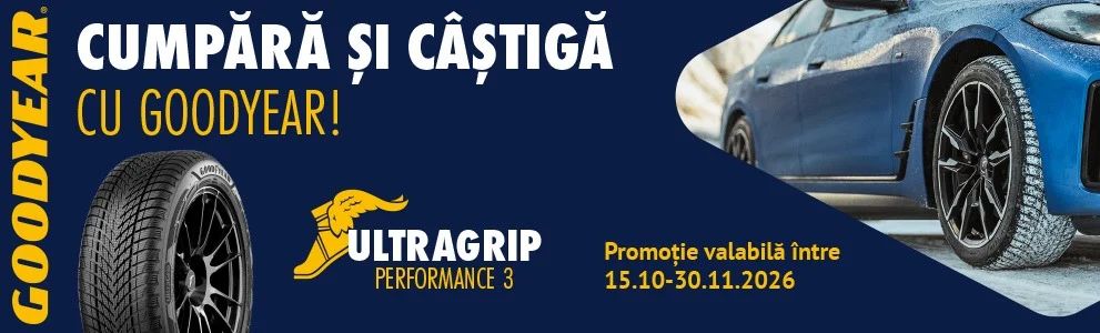Cashback până la 500 lei pentru un set de anvelope Goodyear