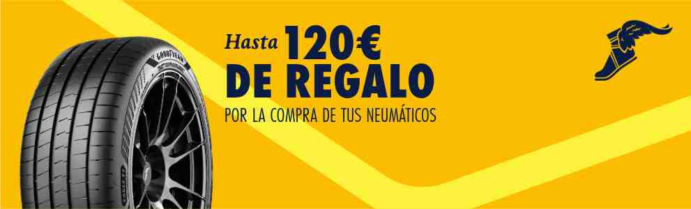 Hasta 120€ de regalo por la compra de tus neumáticos