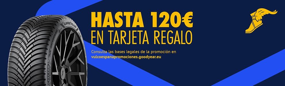 Hasta 120€ de regalo por la compra de tus neumáticos