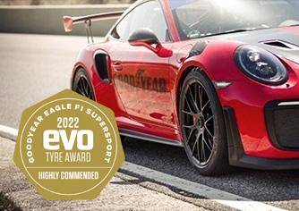 Eagle F1 SuperSport with evo 2022 Tyre Award - Highly Recommended Badge