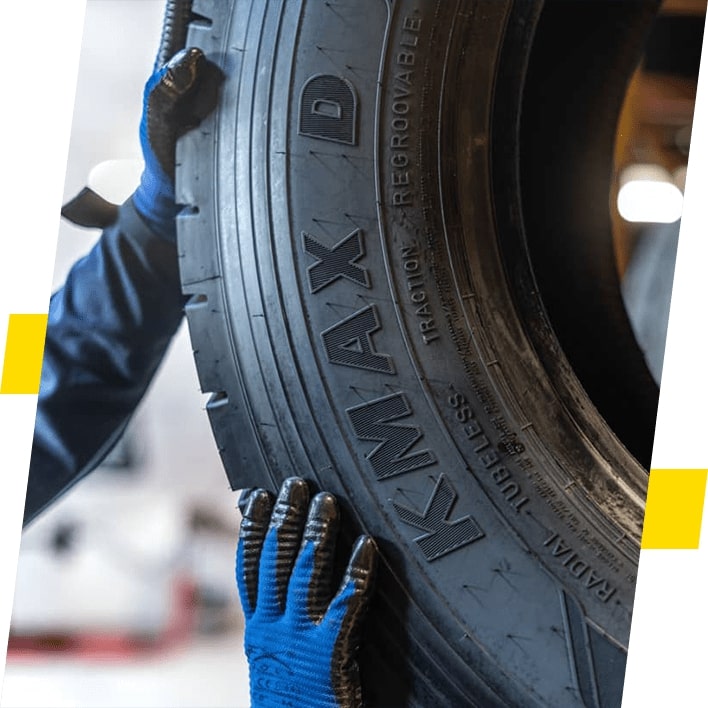 DrivePoint di Goodyear evita incidenti e ti consente di ottenere ottimi risultati dai tuoi pneumatici per camion 
