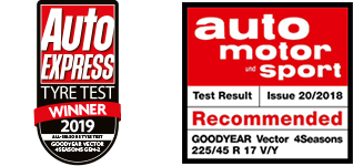 Goodyear Vector4Seasons první místo testech