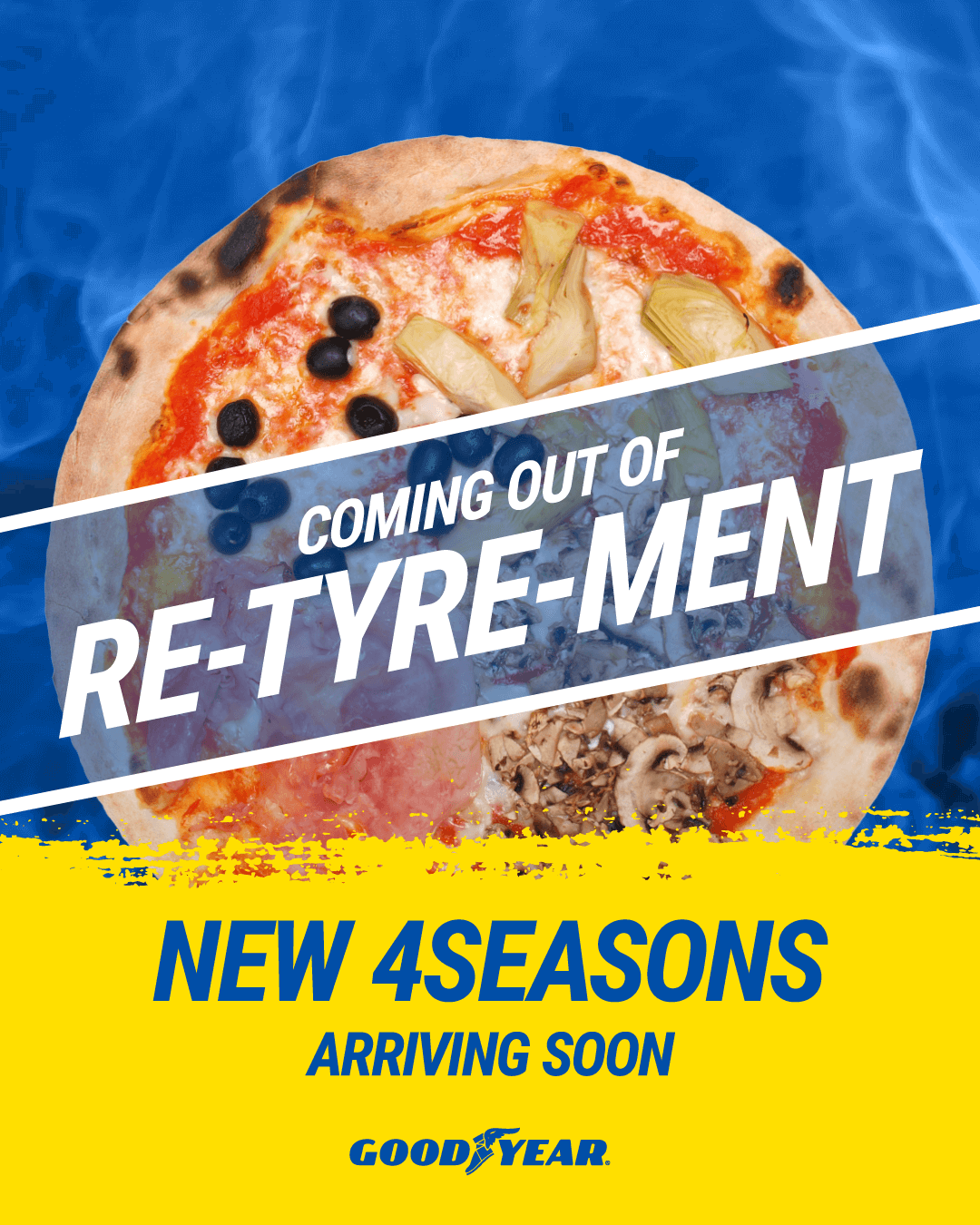 Goodyear Vector 4Seasons Pizza out of re-tyre-ment