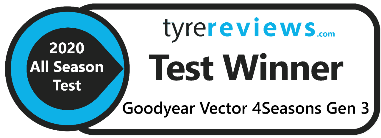 Goodyear Vector 4Seasons Gen-3 winner of Tyre Reviews 2020 All Season Tyre Test