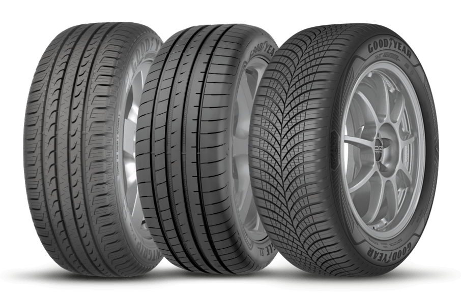 Group of SUV tyres