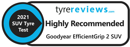 Tyre Reviews 2021 SUV Tyre Test - Highly Recommended badge for EfficientGrip 2 SV+UV