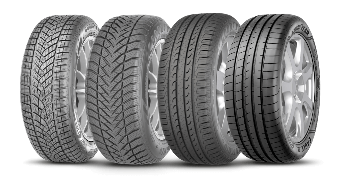 Group of SUV tyres