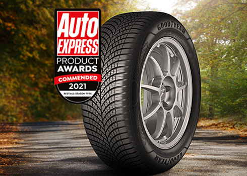 Goodyear Vector 4Seasons Auto Express UK Product Awards Commended in the All Season Tyre Test