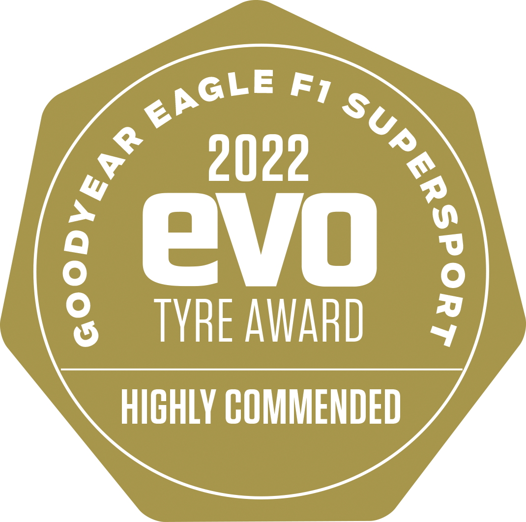 Eagle F1 SuperSport 2022 Evo Tyre Award - Highly Recommended