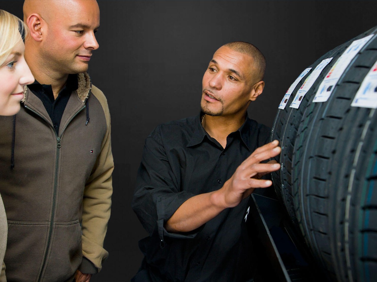 Retailer explaining changing All Tyres