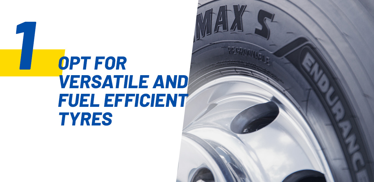 Opte por neumáticos versátiles y de bajo consumo