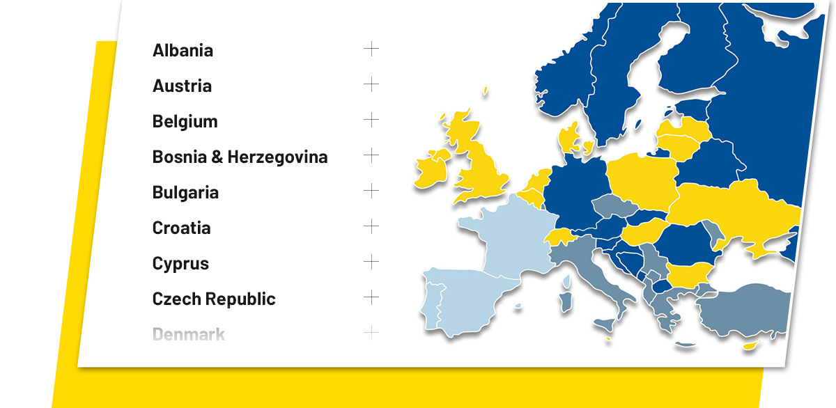 Guía de invierno de Goodyear para todos los países europeos