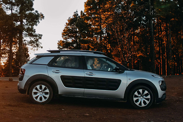 Citroën équipée de pneumatiques Goodyear