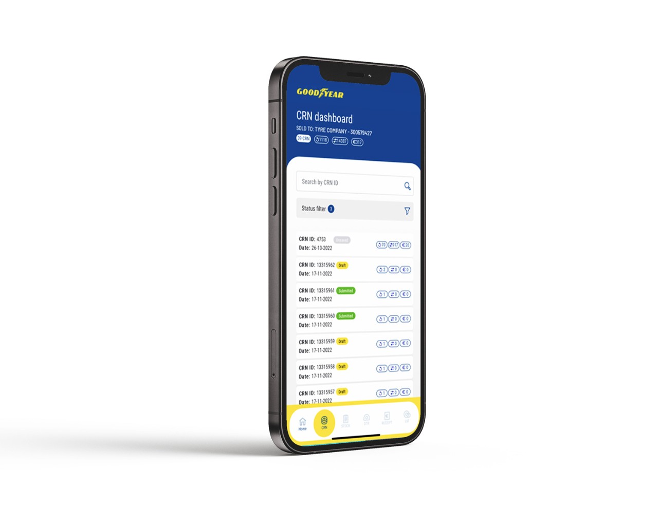 Goodyear eCasing app