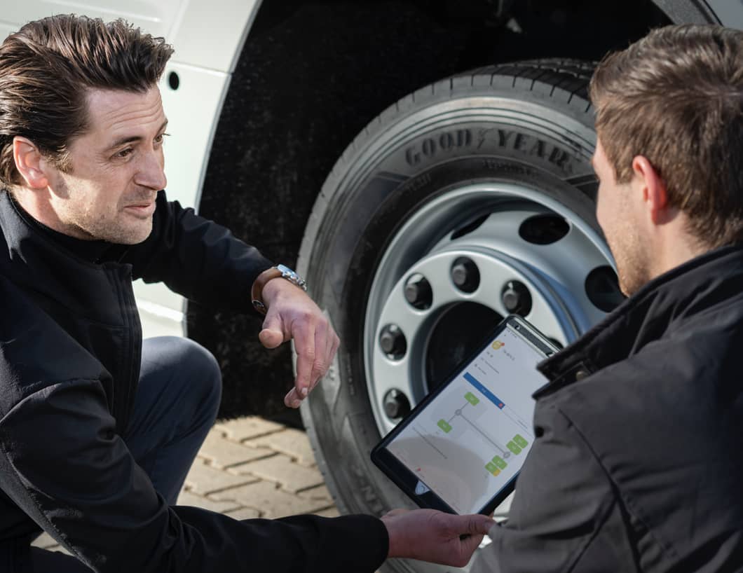 verificare anvelope de camion, monitorizare anvelope de camion
