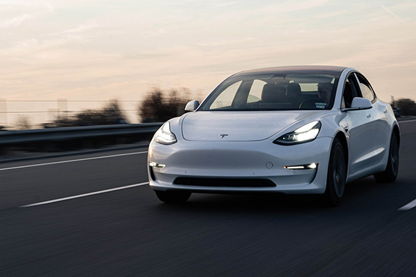 Tesla on Goodyear tyres